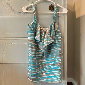Banana Republic Silk Ruffle Tank Top